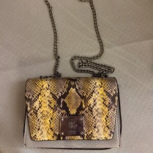 Guess faux snake print mini bag